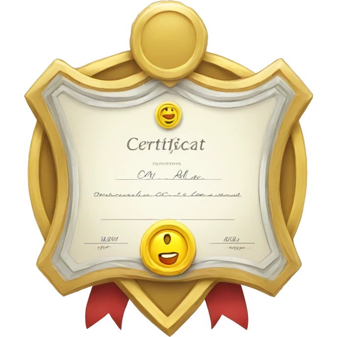 Certificate badge emoji
