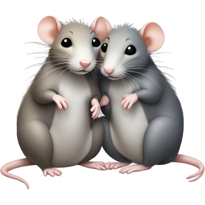 Rats married emoji