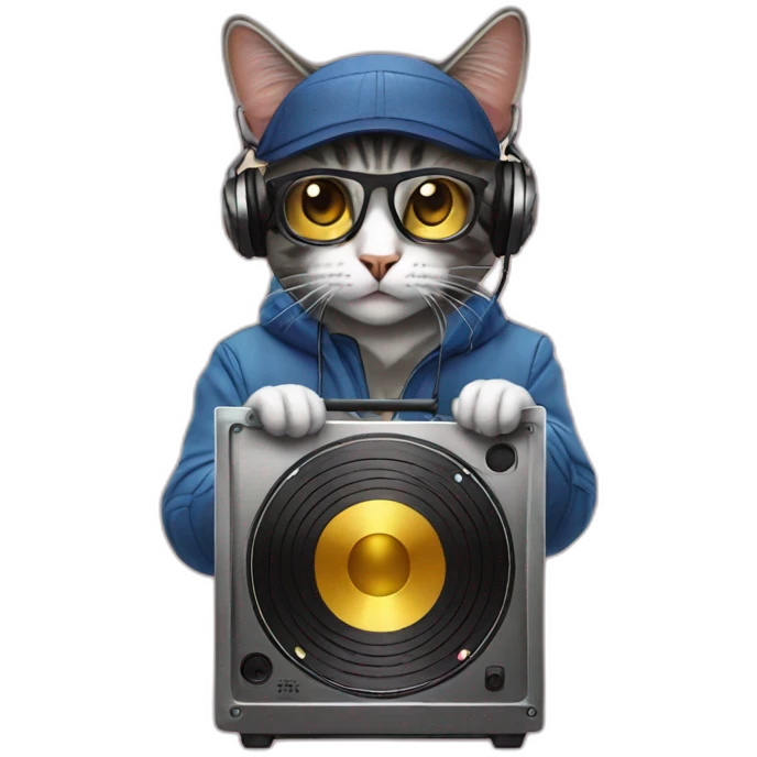 Dj cat emoji