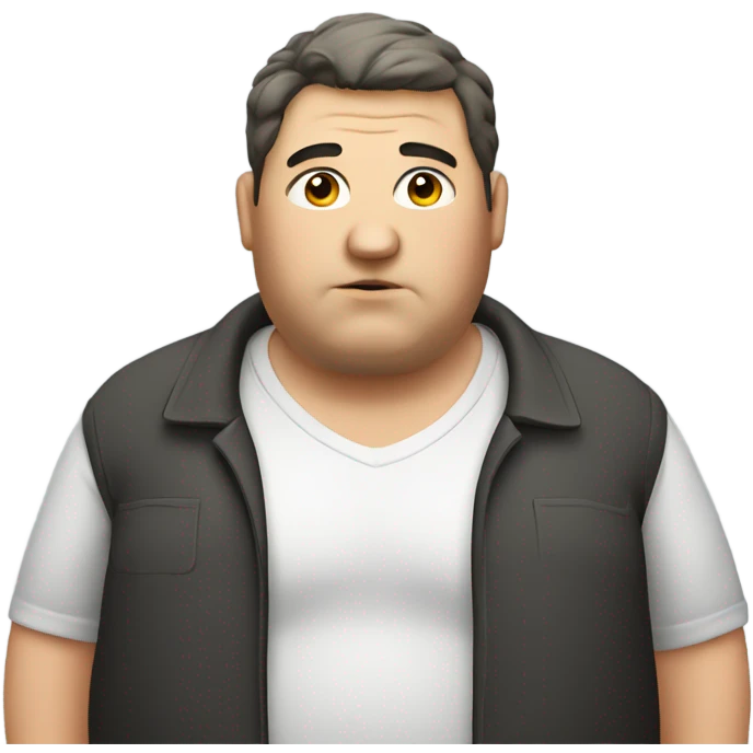 Obese man  emoji