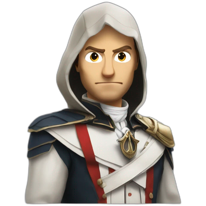 macron déguiser en assassin's creed emoji