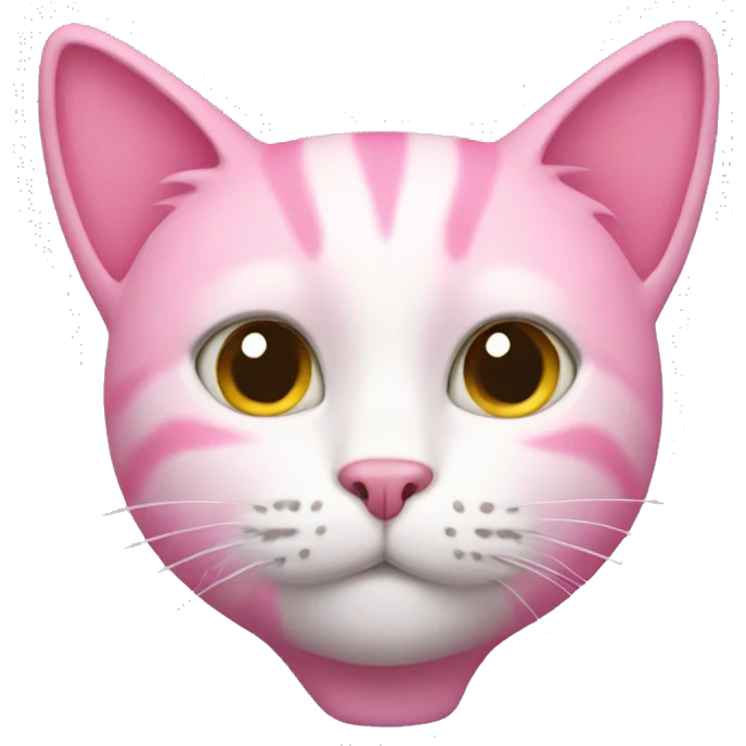Pink cat emoji