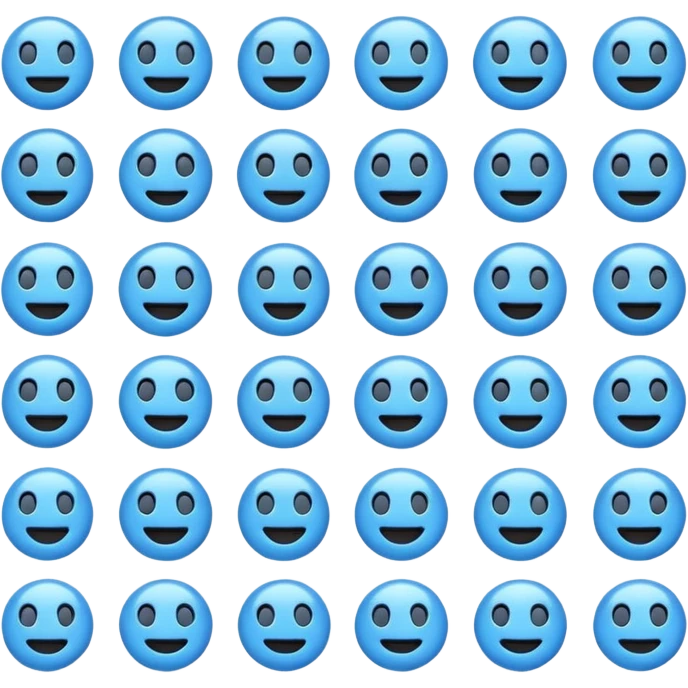 Aesthetic blue emoji emoji