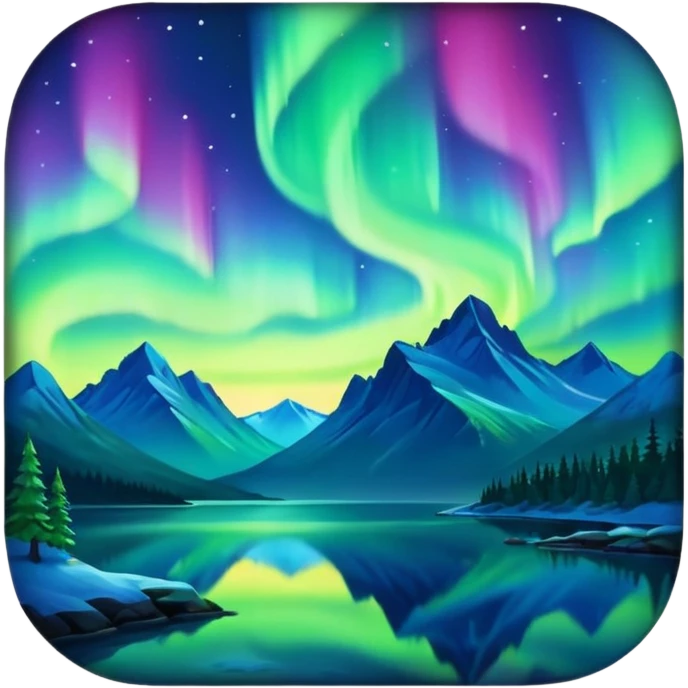 Northern lights sky  emoji