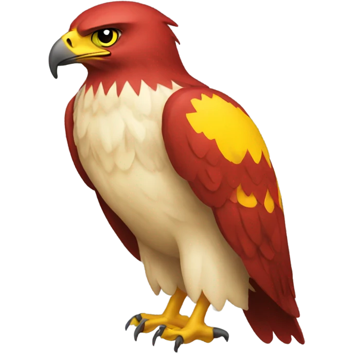 A Red And Yellow Hawk emoji