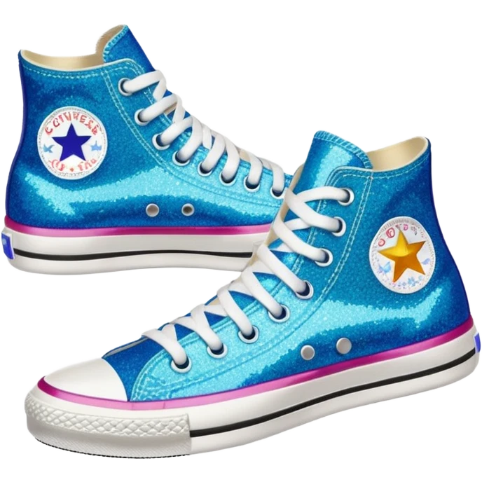 glitter converse sneakers emoji