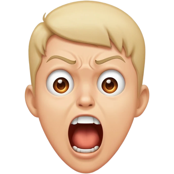 character scream emoji