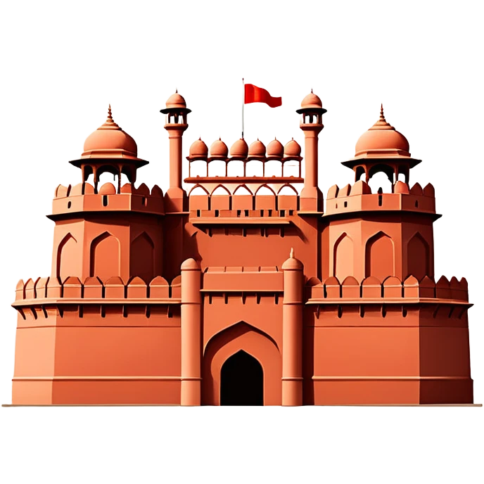 The red fort  emoji