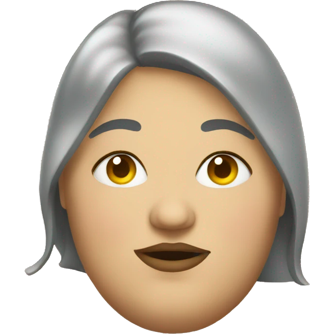 A fat lady emoji