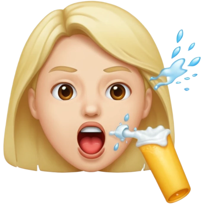 she spits emoji