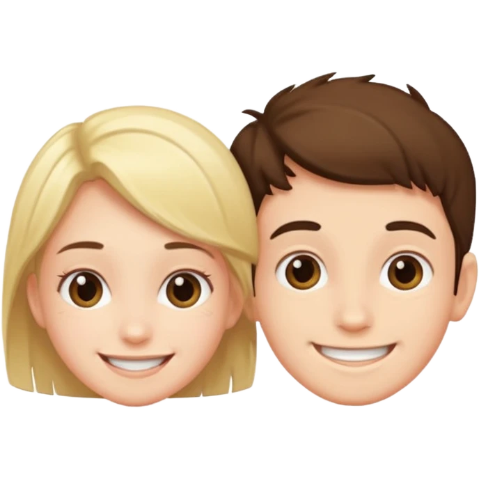 boy upside down with girl emoji