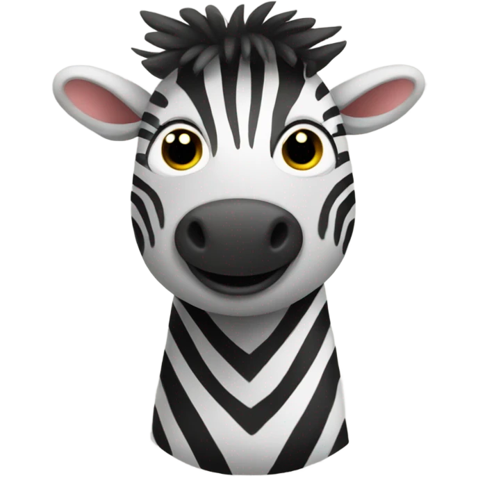 Cute zebra emoji