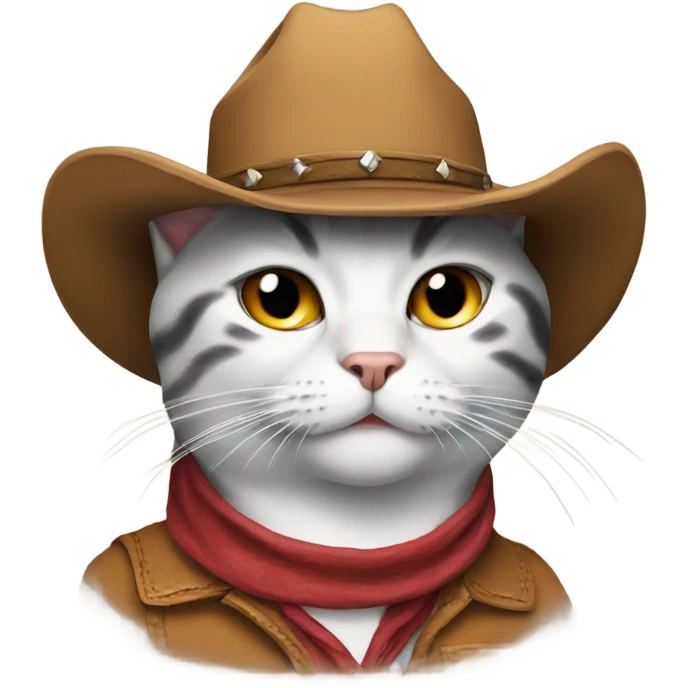 Cat with cowboy hat emoji