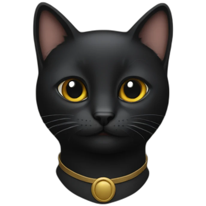 Gato negro emoji