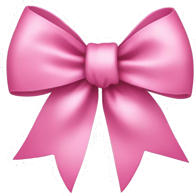 pink bow emoji