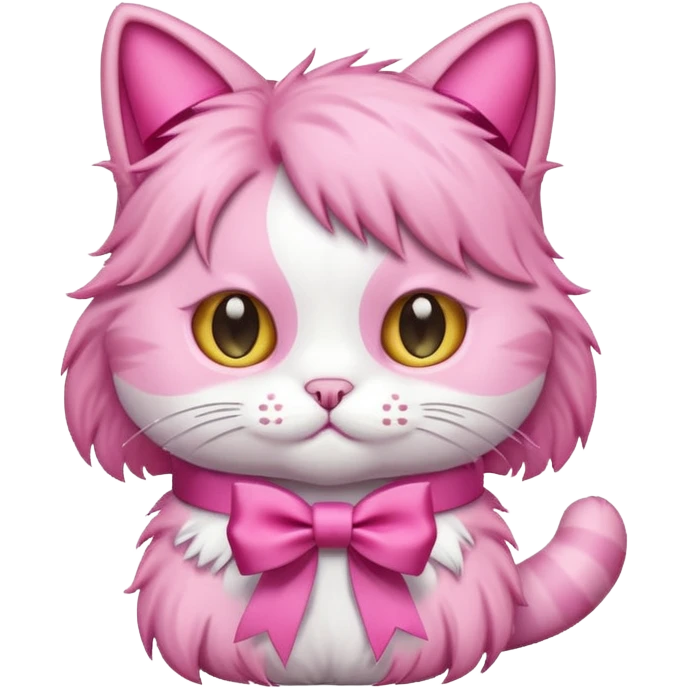 pink cat ribon emoji