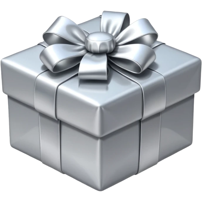 silver present with silver bow emoji