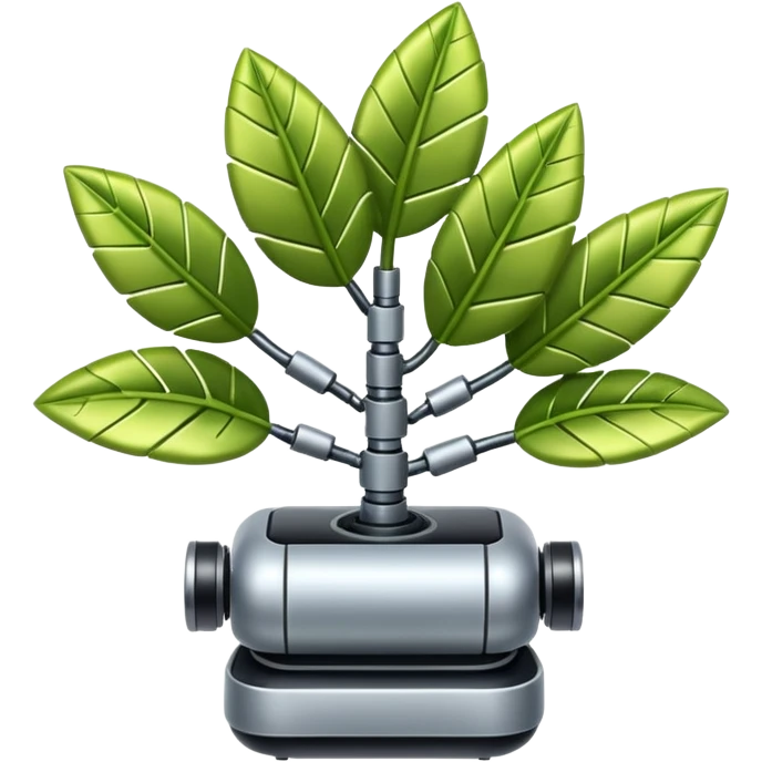 robotic plant emoji