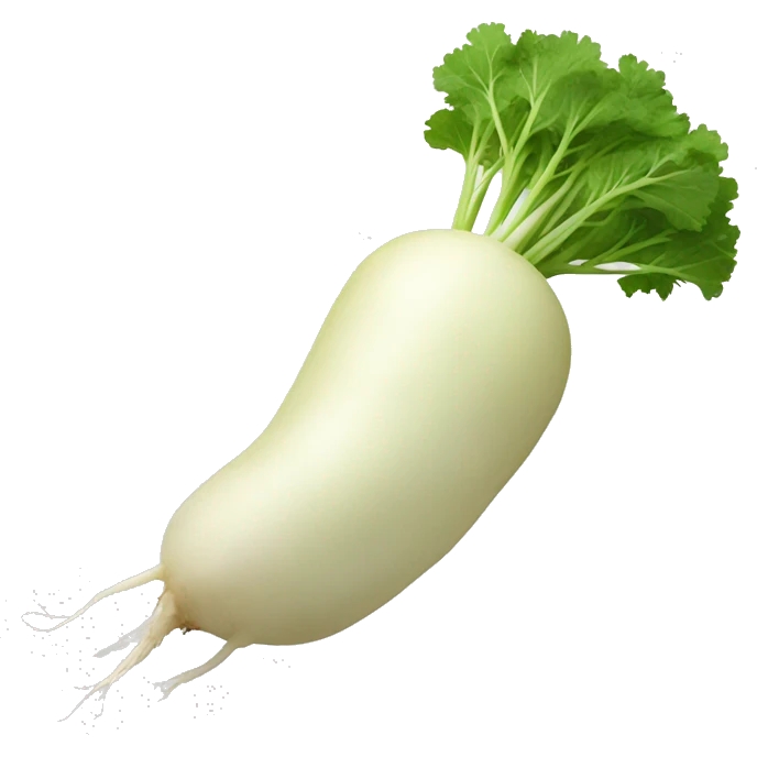 daikon radish emoji