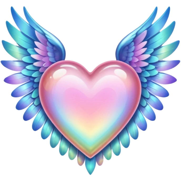 fairytale wings heart emoji