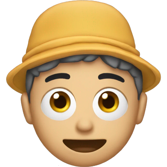Durmiendo con un un gorro emoji