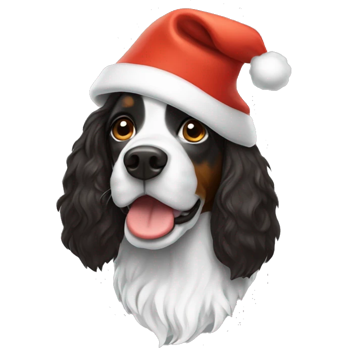 Tri color springer santa hat emoji