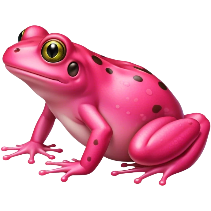 Pink frog emoji