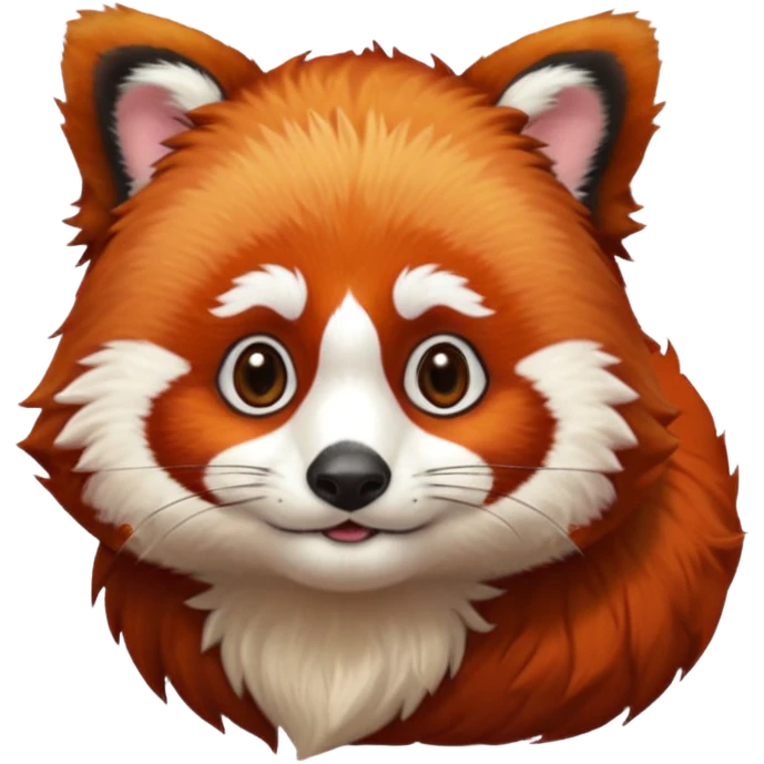 red panda with judge's hair emoji