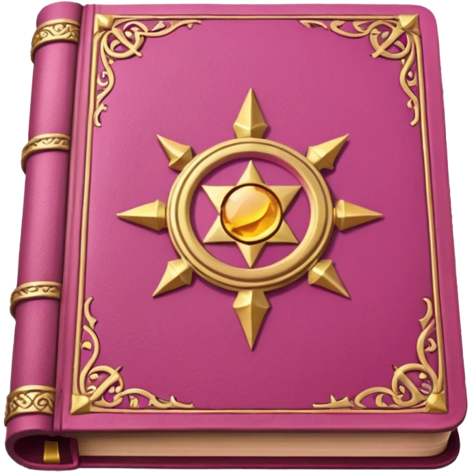 pink spell book emoji