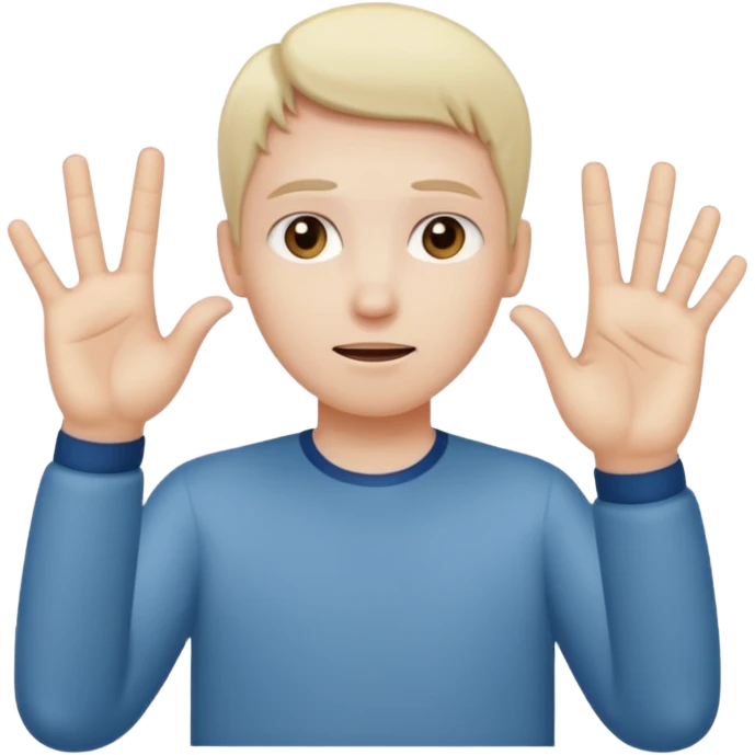 U shape fingers emoji create emoji