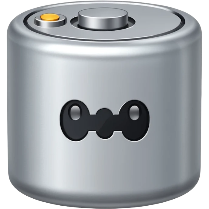 realistic small battery emoji