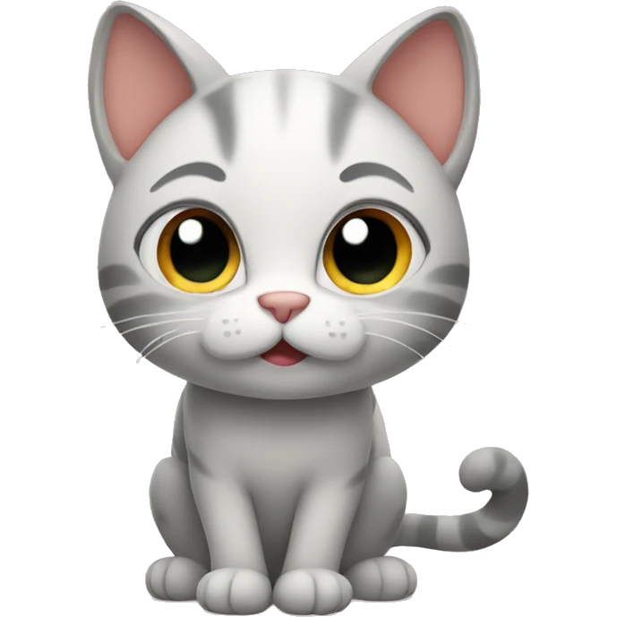 Shy cat emoji