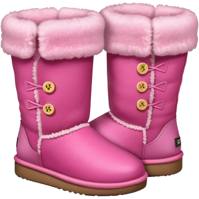 Pink ugg emoji