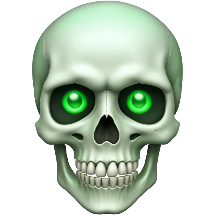 skull face with glowing eyes emoji