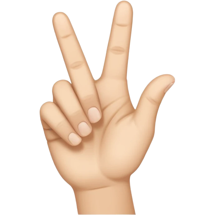 Hope hand sign emoji | AI Emoji Generator