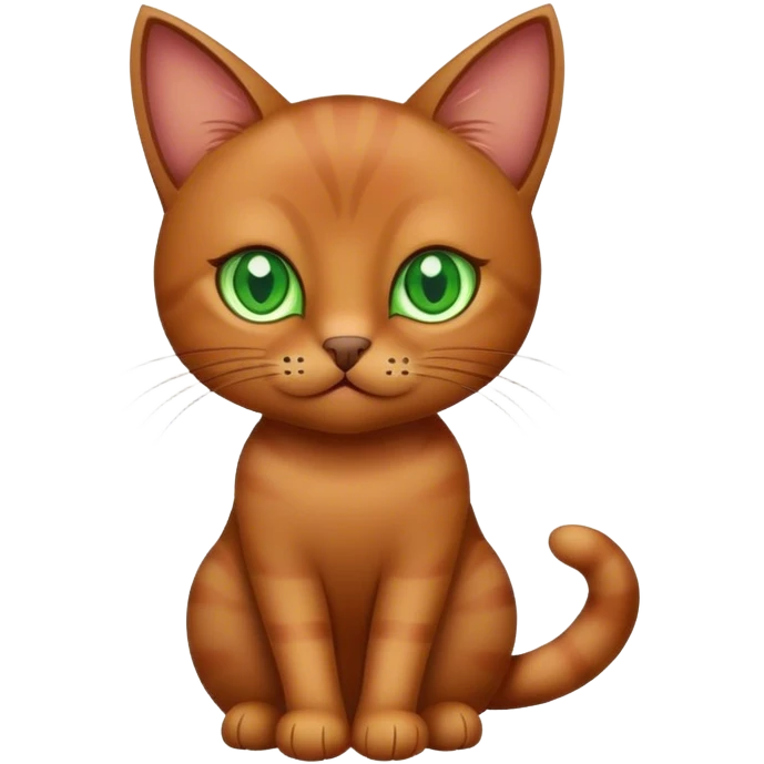 Brown cat emoji