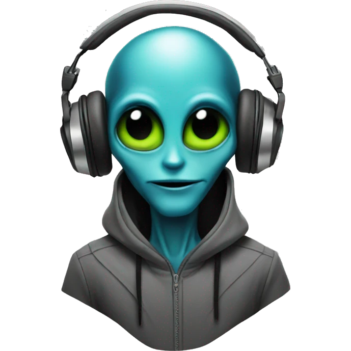 Alien DJ emoji
