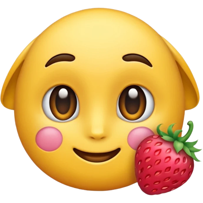 Красивый розовый чемодан с наклейками emoji
