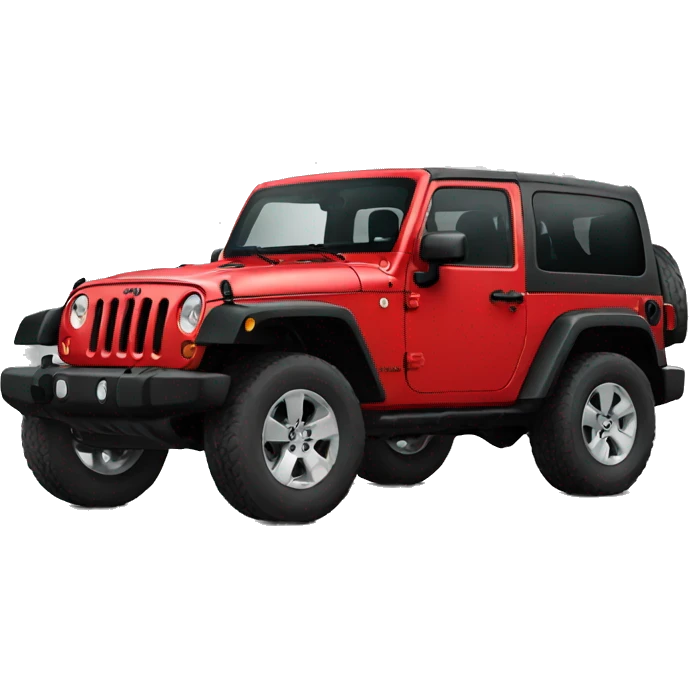 Jeep wrangler red emoji