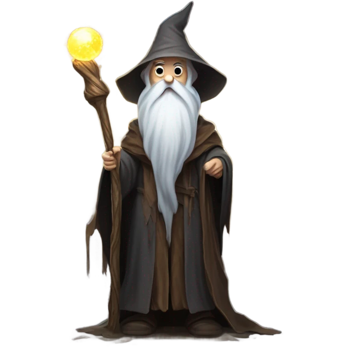 Lonely wizard emoji