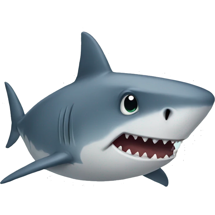 Sad shark emoji