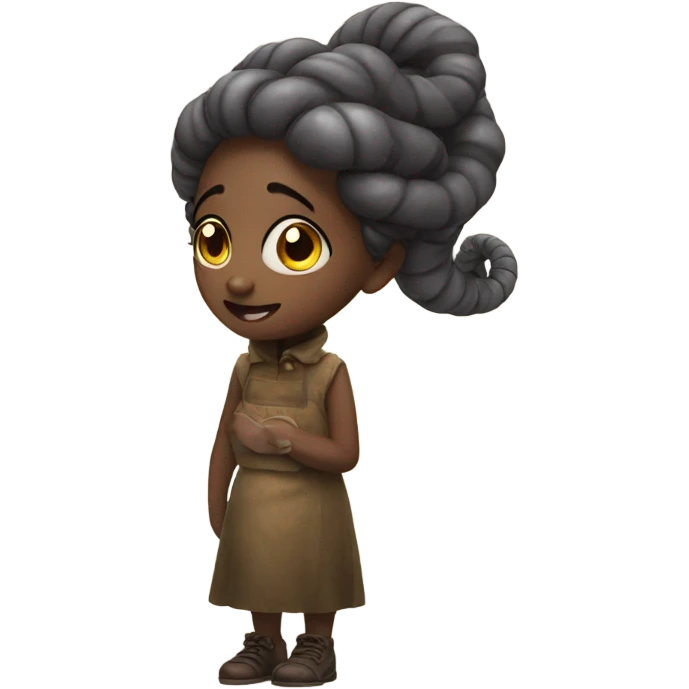 Worm girl emoji
