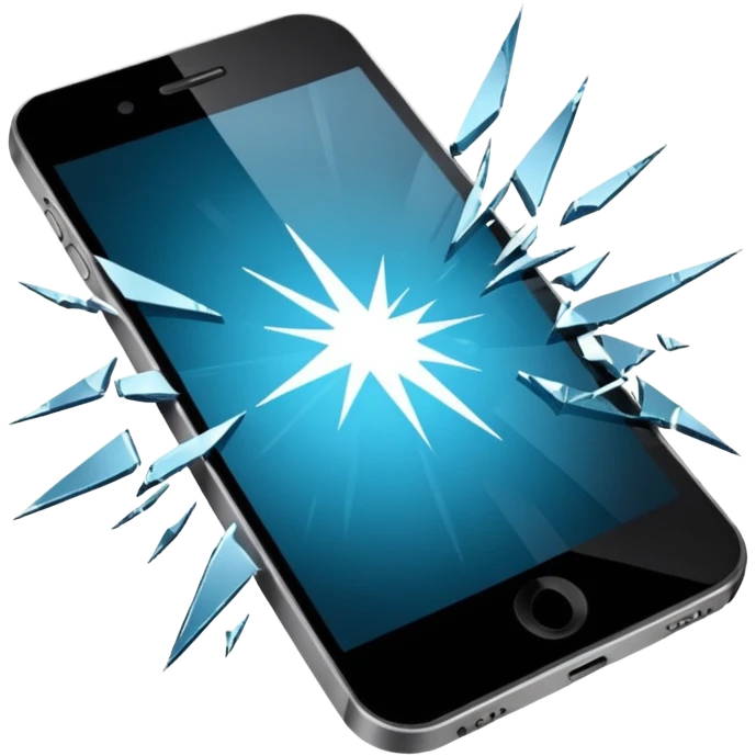 damaged phone emoji