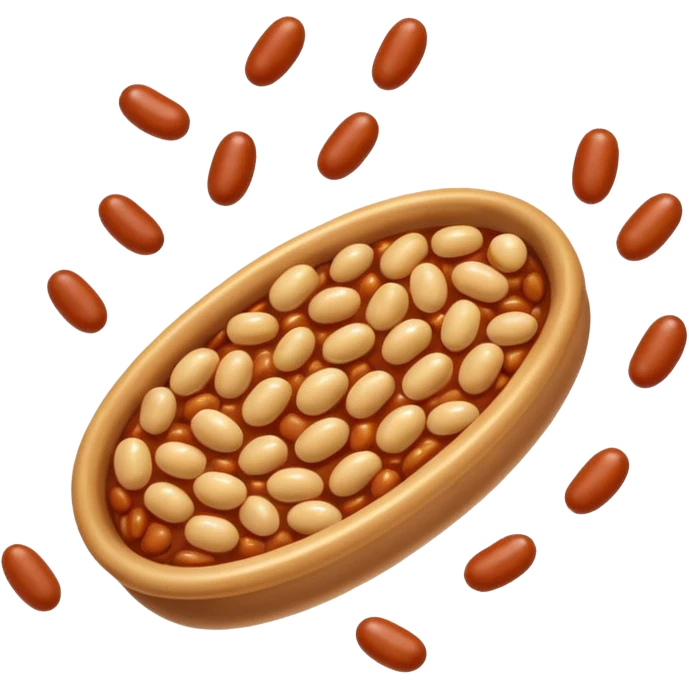 Make flying baked beans emoji