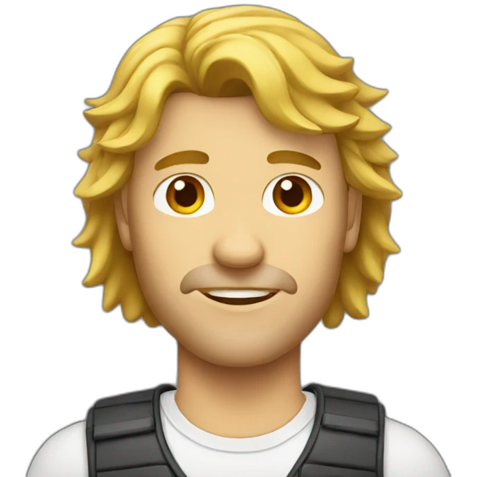 Man with mullet emoji