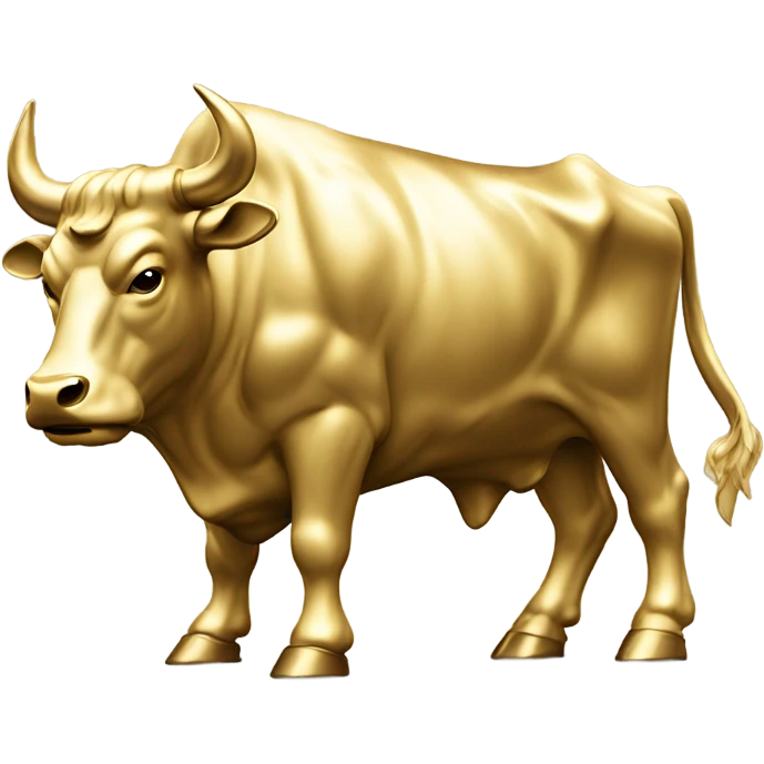 ten commandments on gold bull emoji