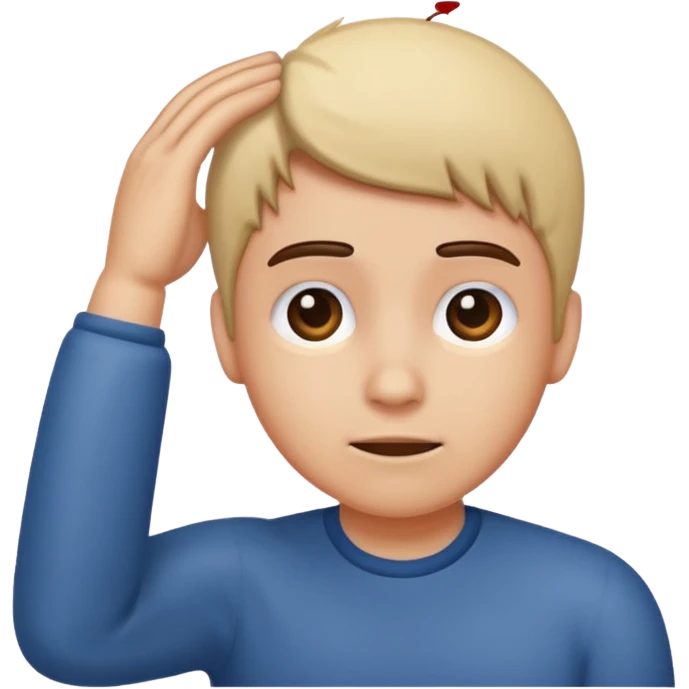 Person scratching head  emoji