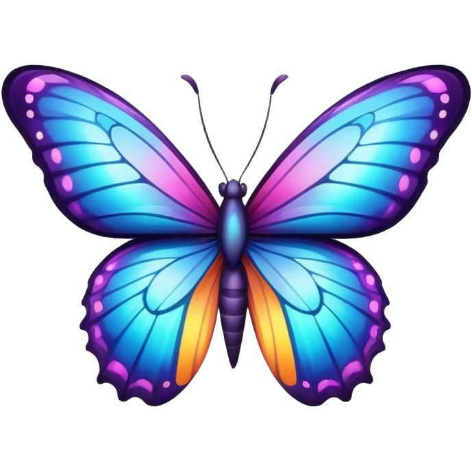 butterfly with magic emoji