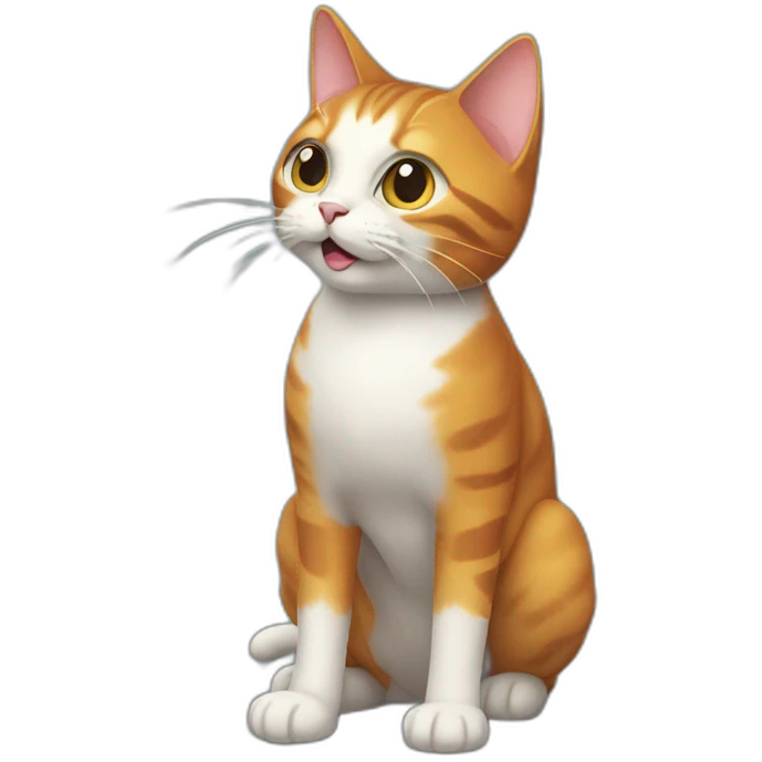 Rocket cat emoji