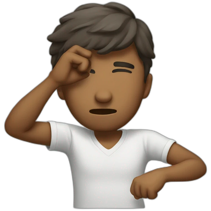 A man who dab emoji